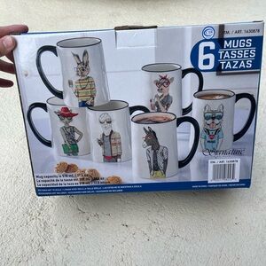 Mugs pack of 6 NEW!!⭐️in box
